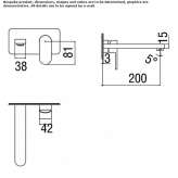 Wall-mounted washbasin tap Rissen