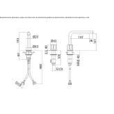 3-hole washbasin tap Mislata