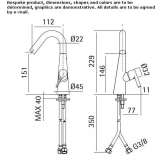 Countertop washbasin tap Irodouer