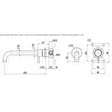 Hydroprogressive washbasin tap made of stainless steel Irodouer