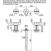 Wall-mounted washbasin tap made of stainless steel Ovilla