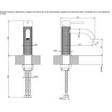 Countertop washbasin tap made of stainless steel Lubian