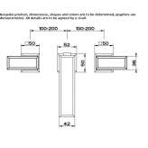 3-hole metal washbasin tap without stopper Petina