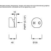 Single-lever wall-mounted faucet Galilea