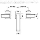 3-hole metal countertop washbasin tap Petina