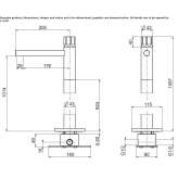 Hydroprogressive washbasin tap made of stainless steel Mislata