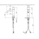 1-hole stainless steel basin tap Etucuaro