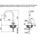 Countertop washbasin tap, single-lever, 1-hole Garguera