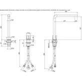 Hydroprogressive washbasin tap made of stainless steel Mislata