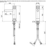 Hydroprogressive washbasin tap made of stainless steel Mislata