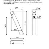 Tall, single-lever, 1-hole washbasin faucet Winthrop