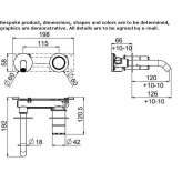 2-hole wall-mounted washbasin tap Garguera