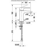 Single-lever washbasin tap Jalisco