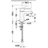 Single-lever washbasin tap Niel