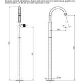 Floor-standing single-lever washbasin tap Berkum