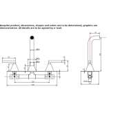 3-hole wall-mounted washbasin tap without stopper Syrskoye