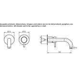 Wall-mounted washbasin tap with flow limiter Breo