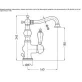 Countertop washbasin tap, single-lever, steel Gulzow