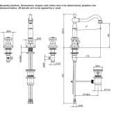 Countertop washbasin tap without waste Livo