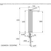 Single-lever washbasin tap Cortona