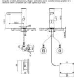 Elektroniczna bateria umywalkowa jednouchwytowa Etriche