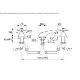 3-hole washbasin tap Okemos