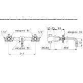 3-hole washbasin tap Benimodo