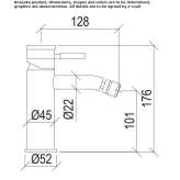 Single-lever stainless steel washbasin tap with aerator Demonte