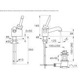 Single-lever washbasin tap Arlate