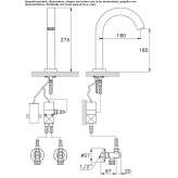 Elektroniczna bateria umywalkowa Bellac