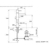 1-hole washbasin tap Coromoro