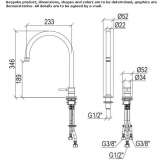 2-hole single-lever basin tap in stainless steel Demonte