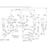 3-hole countertop washbasin tap Okemos