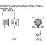 Stainless steel washbasin/shower tap Topile