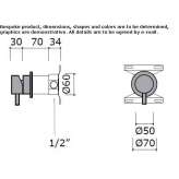 Stainless steel washbasin/shower tap Topile