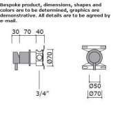 Stainless steel washbasin/shower tap Topile