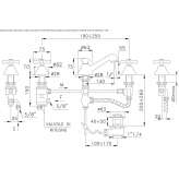 3-hole washbasin tap Okemos