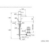 Single-lever washbasin tap Coromoro