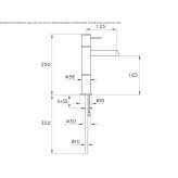 1-hole washbasin tap Coromoro