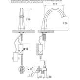 Electronic washbasin faucet Bellac