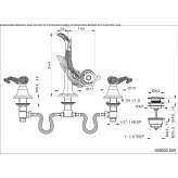 3-hole brass basin faucet Munera