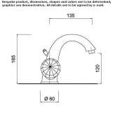 Countertop washbasin tap with 1 hole Magor