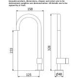 Hydroprogressive countertop washbasin faucet Prijedor