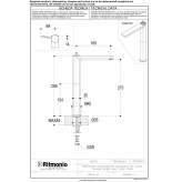 Single-lever countertop washbasin tap Bekecs