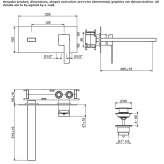 Wall-mounted single-lever washbasin tap with plate Zipari