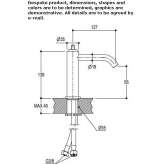 Single-lever countertop washbasin tap Kolsko