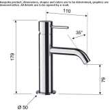 Single-lever countertop washbasin tap without waste Masca