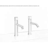 Washbasin tap with a concrete handle Wittmund