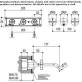 3-hole wall-mounted washbasin tap Rhyl