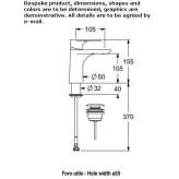 Single-lever countertop washbasin tap Albias